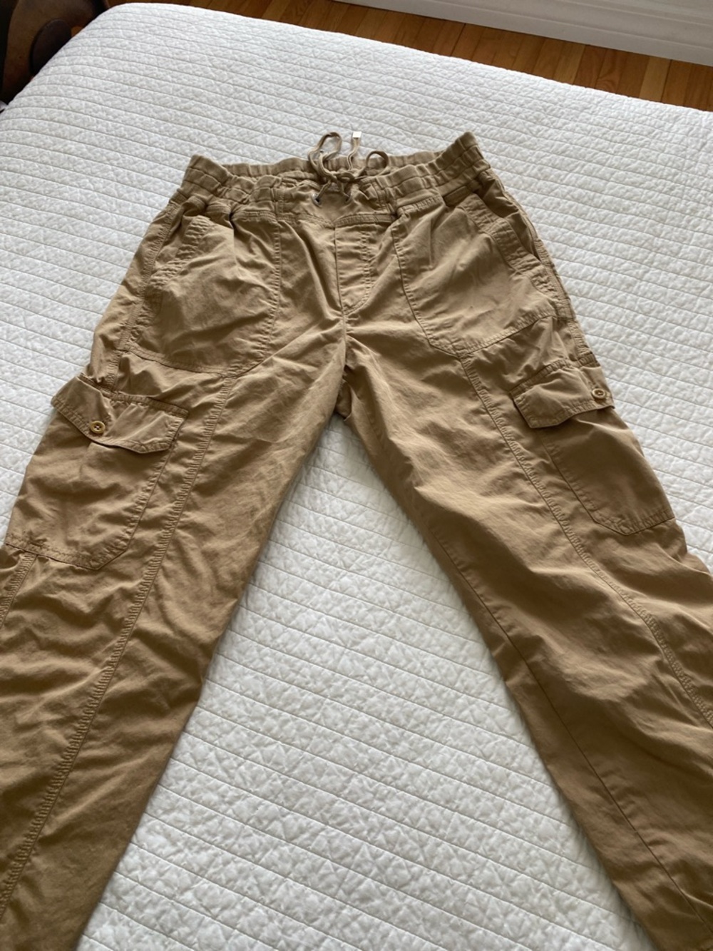 Black label Lauren Ralph Lauren Beige Drawstring Cargo pants